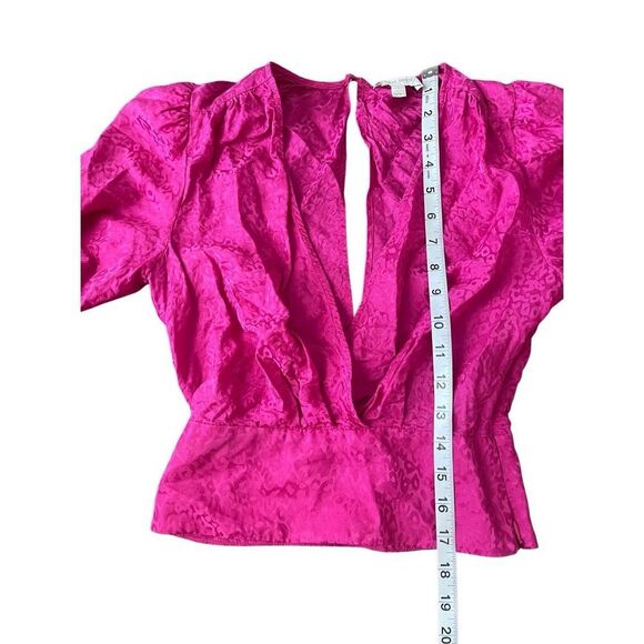 Ronny Kobo Silk Blend Leopard Blouse – Size XS - Picture 5 of 7